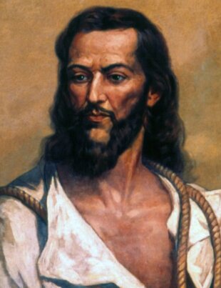 a imagem mostra o retrato de Tiradentes
