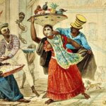 O Entrudo" (1823), obra de Jean-Baptiste Debret que retrata as primeiras manifestações carnavalescas no Brasil, marcadas pelas brincadeiras de rua com água e farinha.